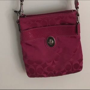 Pink Coach Crossbody Bag